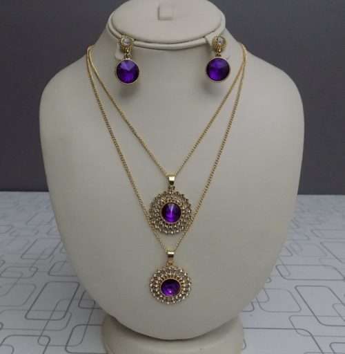Eye-Catching Round Shape Jewelry Set For Ladies In 5 Colours 3 Eye-Catching Round Shape Jewelry Set For Ladies In 5 Colours of Purple, Light Blue, Light Pink, Crystal White & Red. <a href="https://subrung.online/product-category/fashion/jewelry/for-ladies/" target="_blank" rel="noopener noreferrer">(More Ladies Jewelry)</a>
