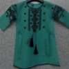 Adorable Spring Green Lawn Cotton Embroidered Kurti 4 Baby Girls