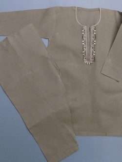 Cute Peanut Embroidered Pure Cotton Shalwar Kurta 4 Boys 3-Sizes