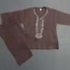 Pure Cotton Embroidered African Violet Shalwar Kurta 4 Boys 3-Sizes