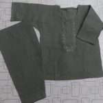 Casual Use Fern Green Embroidered Cotton Boys Shalwar Kurta 3-Sizes