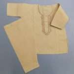 Light Mustard Embroidered Cotton 4 Casual Use Shalwar Kurta 3-Sizes