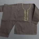 Cute Cedar Brown Embroidered Pure Cotton Shalwar Kurta 3-Sizes