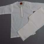 High Quality White Embroidered Lawn Kurta Pajama 4 Boys 2-Sizes