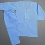 Cute Sky Blue Embroidered Lawn Kurta Pajama 4 Boys 4-Sizes