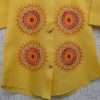 Cute Embroidered In Yellow Lawn Cotton Kurti For Baby Girls - Image 3