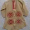 Cute Embroidery On Skin Colour Lawn Cotton Kurti For Baby Girls
