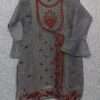 Stylish In Grey Colour Embroidered Paper Cotton Kurti For Girls