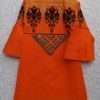 Rich Embroidered Vibrant Orange Lawn Cotton Kurti For Girls - Image 4