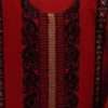 Attractive Black Embroidered Red Lawn Cotton Kurti For Girls - Image 3