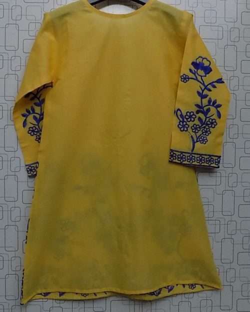 Lovely Yellow Lawn Cotton Floral Blue Embroidered Kurti For Girls 3 Lovely Yellow Lawn Cotton Floral Blue Embroidered Kurti For Girls.  <a href="https://subrung.online/product-category/fashion/girls-dresses/5-13-years/" target="_blank" rel="noopener noreferrer">(More Girls Dresses)</a>
