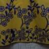 Lovely Yellow Lawn Cotton Floral Blue Embroidered Kurti For Girls - Image 3