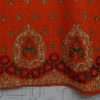 Rich Embroidered Orange Lawn Cotton Kurti For Girls - Image 3