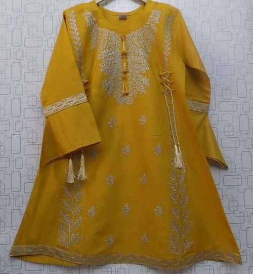 Elegant Rich Embroidered Lawn Kurti For Ladies In 4 Colours 7 Elegant Rich Embroidered Lawn in Mustard, Black, Sea Green & Navy Blue for Females of 13 Years and Onwards. <a href="https://subrung.online/product-category/fashion/ladies-dresses/kurties/" target="_blank" rel="noopener noreferrer">(More Ladies Kurtis)</a>