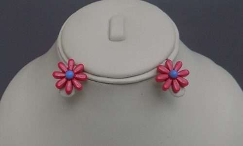 Cute Flower Shape Earrings For Girls In 6 Different Colours