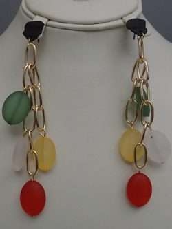 Trendy Looking Oval Shape Earrings For Ladies In 3 Colours