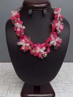 Stylish And Trendy Floral Shape Necklaces In 2 Cute Colours