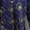 Attractive Denim Blue Embroidered Lawn Cotton Kurti - Image 3