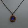Cute And Decent Blue Pendant With Golden Chain - Image 2