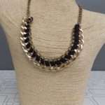 Golden Cuban Chain Style Beautiful Necklace 4 Ladies