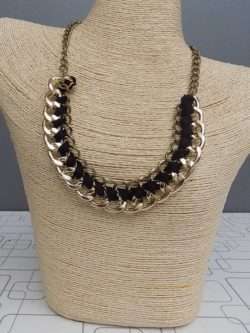 Golden Cuban Chain Style Beautiful Necklace 4 Ladies