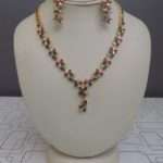 Stylish 1K Gold Plated Multi-Colour Beads Jewellery Set