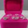 5 Beautiful High Grade Silver Rings Combo- 17mm Diameter - Image 2