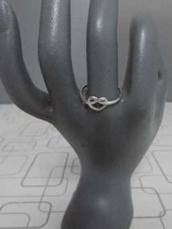5 Cute Heart Shape High Grade Stainless Silver Rings 18mm