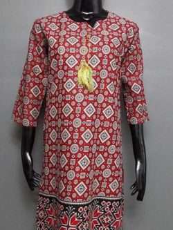 Traditional Designed Multi Colour Lawn Shirt 4 Ladies