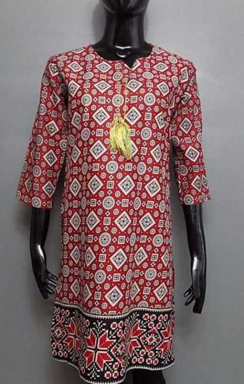 Traditional Designed Multi Colour Lawn Shirt 4 Ladies