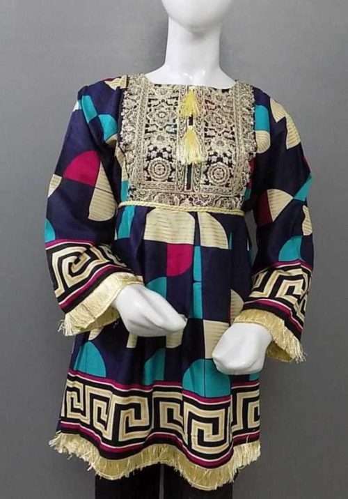 Multi-colour Lawn Kurti 4 Young Girls In 4 Sizes