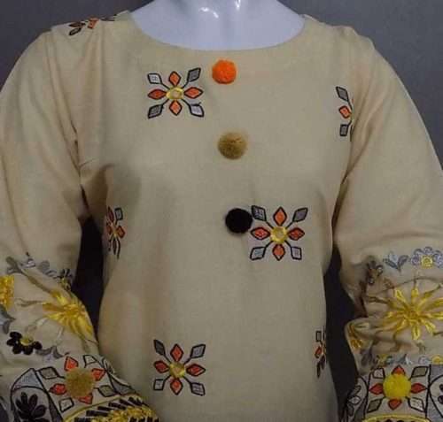 Elegantly Beautiful Embroidered Skin Kurti 4 Young Girls 2 Elegantly Beautiful Embroidered Skin Colour Kurti 4 Young Girls age between 6 to 14 Years. <a href="https://subrung.online/product-category/fashion/girls-dresses/5-13-years/" target="_blank" rel="noopener noreferrer">(More Girls Dresses)</a>