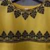 Cute Stylish Yellow Embroidered Kurti 4 Young Girls - Image 3