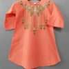 Elegant Kurti In Coral Pink Colour 4 Cute Young Girls