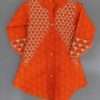 For Baby Girls Cute Embroidery Orange Lawn Cotton Kurti