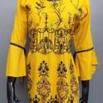 Trendy Looking Embroidered Lawn Kurti 4 Ladies- 3 Colours