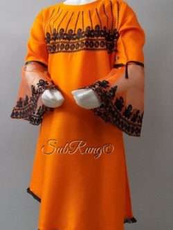 Top Rated Designed Embroidered Stitched Linen Kurti 4 Young Girls