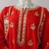 Charming Looking Embroidered Stitched Linen Shirt 4 Young Girls - Image 3