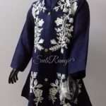 Beautiful Rich Embroidered Stitched Linen Kurti 4 Baby Girls