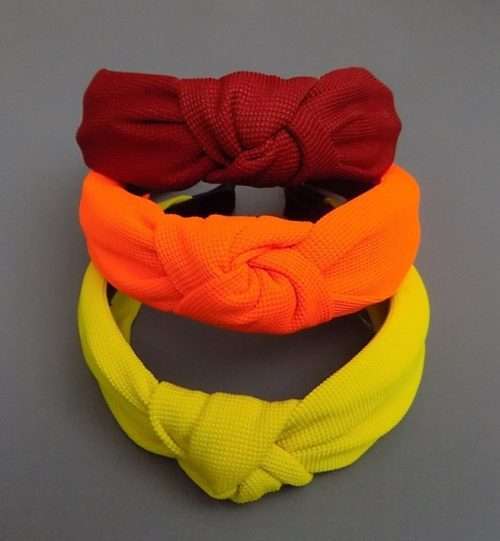 Hair Bands In Pack of 3 Bright Colours 13" For Girls