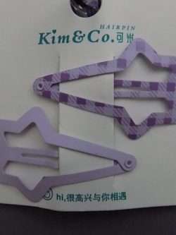 Cute Baby Purple Colour 2 Metallic 2 Inches Hair Pins 4 Girls