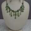 Artistic Green Colour Floral Designed Necklace 4 Girls