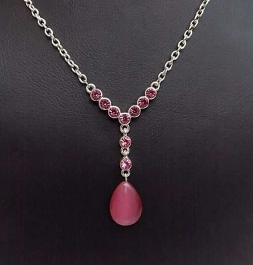 Elegant With Tear Drop Bead Pendant For Girls- 3 Colours