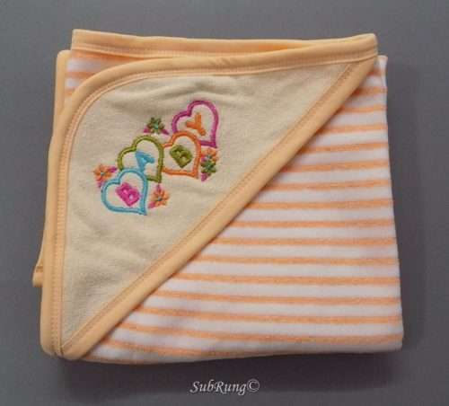 Soft Towel Wrap For Newborns With Hoodie 3 Colours