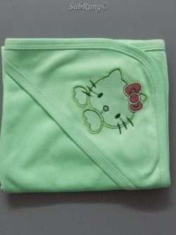 High Quality Soft Cotton Hoodie Wrap For Newborns 3 Colours