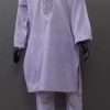 Cute Embroidered Cotton Kurta Pajama- Orchid Violet 3-6 Year