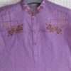 Blend Of Pink n Blue Lawn Kurta Pajama For 7-8 Years Boys - Image 3
