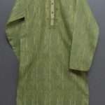 Hi Quality Embroidered Cotton Kurta Pajama- Pear Green 7-11 Year