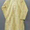 Hi Quality Embroidered Cotton Kurta Pajama - Laguna Yellow 7-11 Year