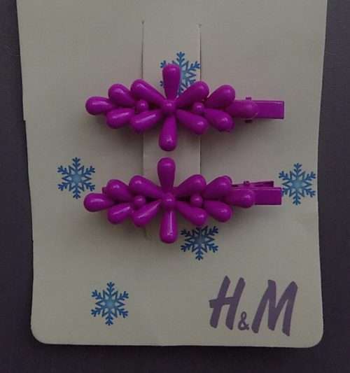 Cute In Purple Colour Best Quality Hair Clips 2 Inches